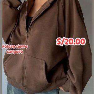 poleras cierre franela