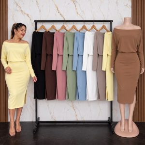 vestido suplex manga larga