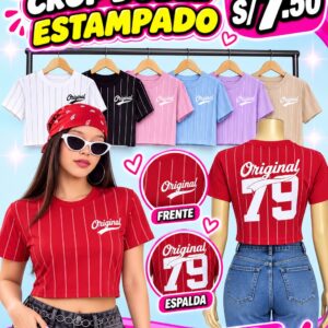 crop estampados surtidos