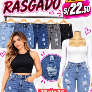 bermuda jeans de dama